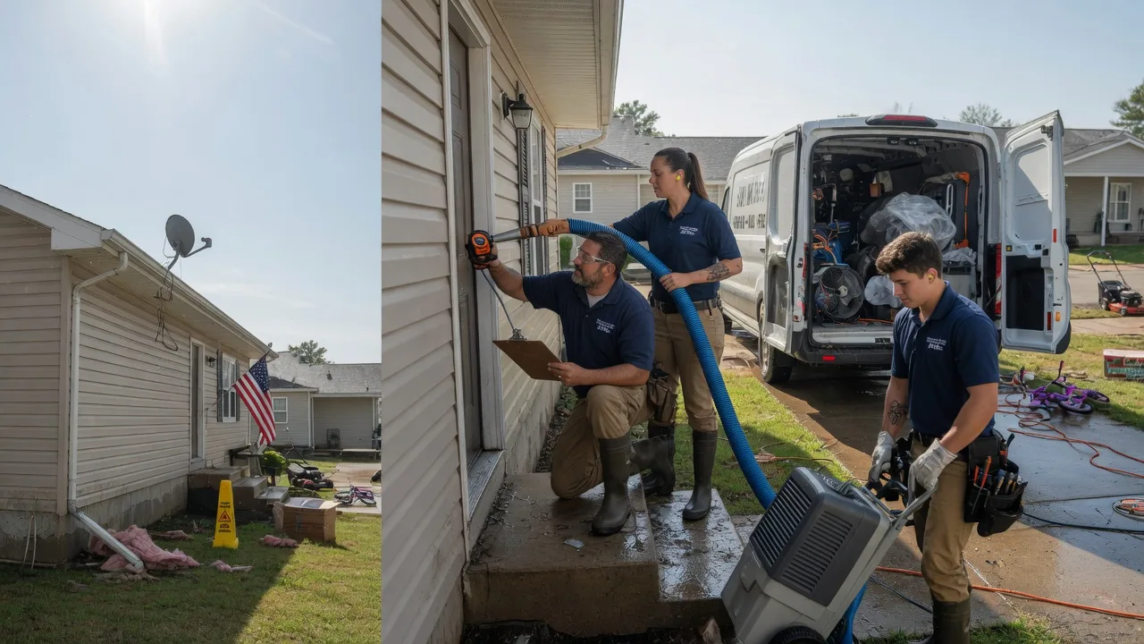 Ceiling Water Damage Restoration in Mount Pleasant, TX near me